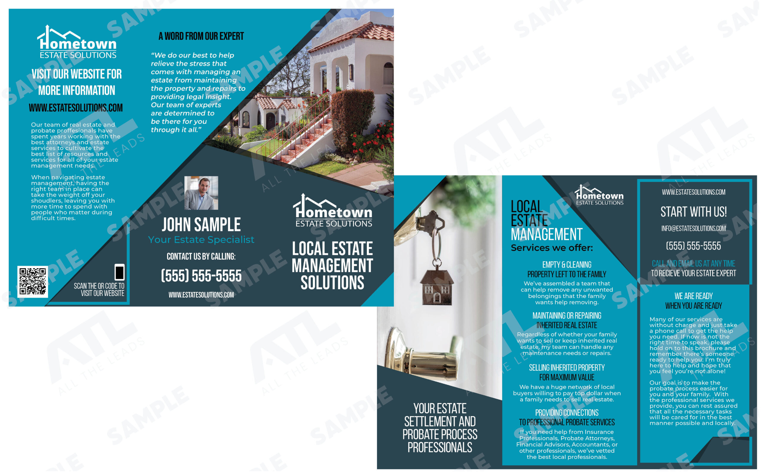 Modern Blue Brochure Design